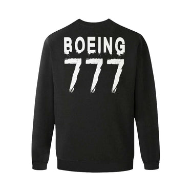 BOEING 777 Men's Oversized Fleece Crew Sweatshirt e-joyer